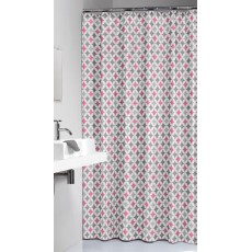 Diamonds 180x200 pink κουρτίνα μπάνιου υφασμάτινη Sealskin Diamonds 180x200 pink κουρτίνα μπάνιου υφασμάτινη Sealskin