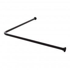 90x90 Ø 28 mm black βραχίονας μπάνιου γωνιακός Sealskin