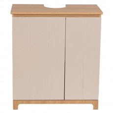 Έπιπλο Νιπτήρα Ξύλινο 62x30x70cm Μπεζ/Καφέ MRShome