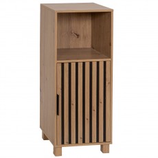 Έπιπλο Ξύλινο με Ντουλάπι και Ράφι Καφέ 35x30x86cm MRShome